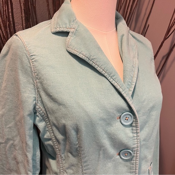 🌸AEROPOSTALE VINTAGE Y2K BLUE CORDUROY FALL JACKET SIZE MEDIUM🌸 - Picture 2 of 5